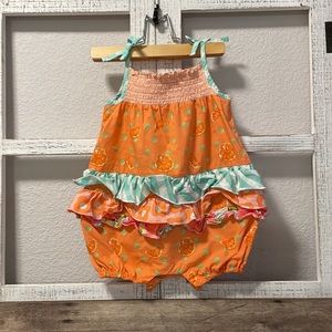 Matilda Jane size 18-24m Orange Eclair romper